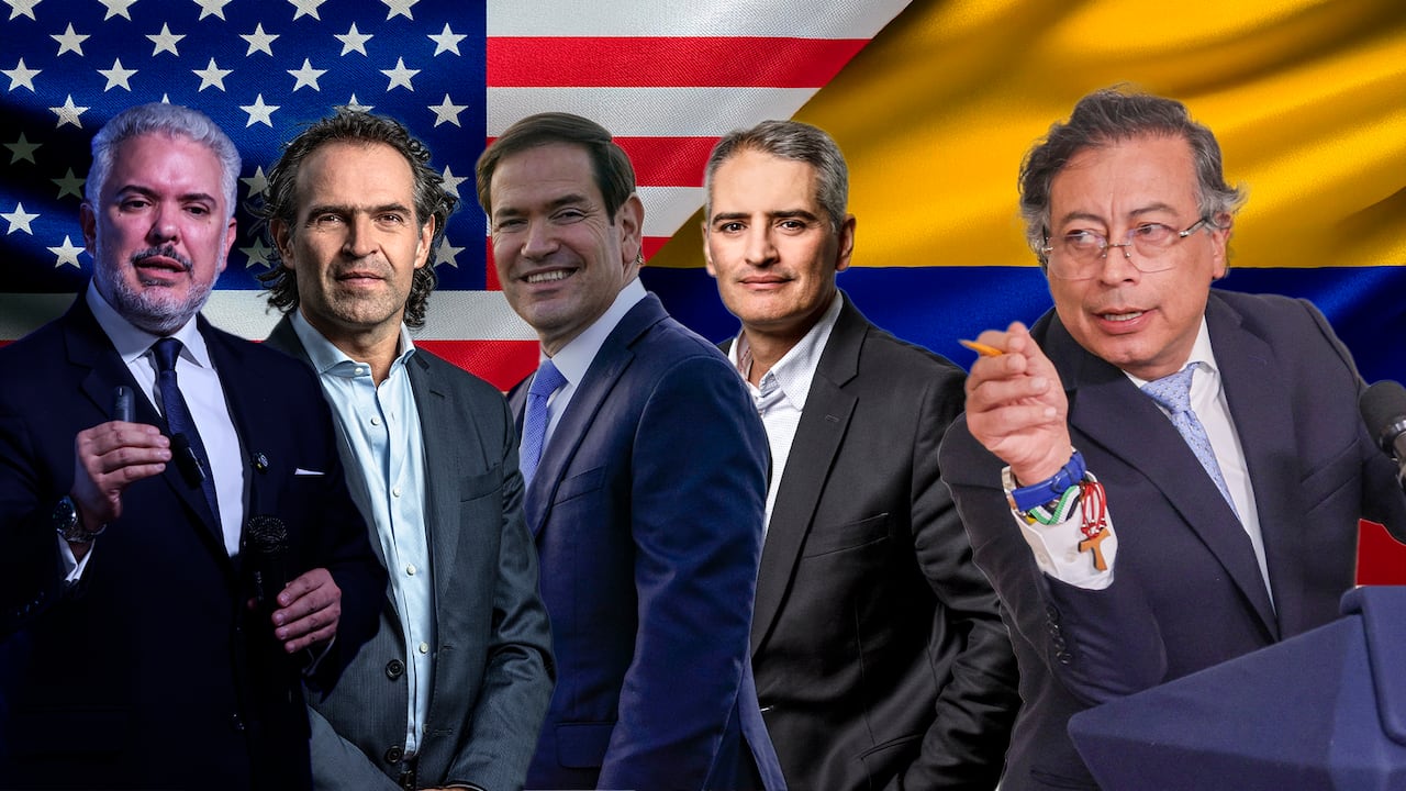 Gustavo Petro, Federico Gutierrez, Iván Duque, Marco Rubio y Andrés Julián Rendón