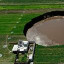 Imagen del socavón.