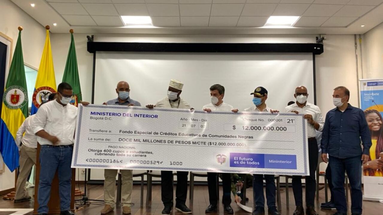 18 mil millones de pesos en créditos de estudio condonables para comunidades afro, anunció el ICETEX