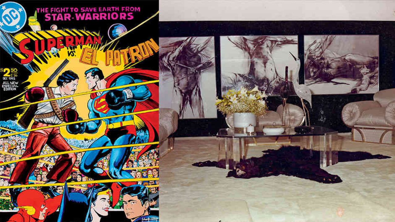 La cultura traqueta pasa al tablero, ilustrada en fotografías que muestran obras apiladas, como las de Luis Caballero en esta propiedad de Pablo Escobar. La serie ‘Paraísos perdidos’, de Ernesto Ordóñez la retrata.