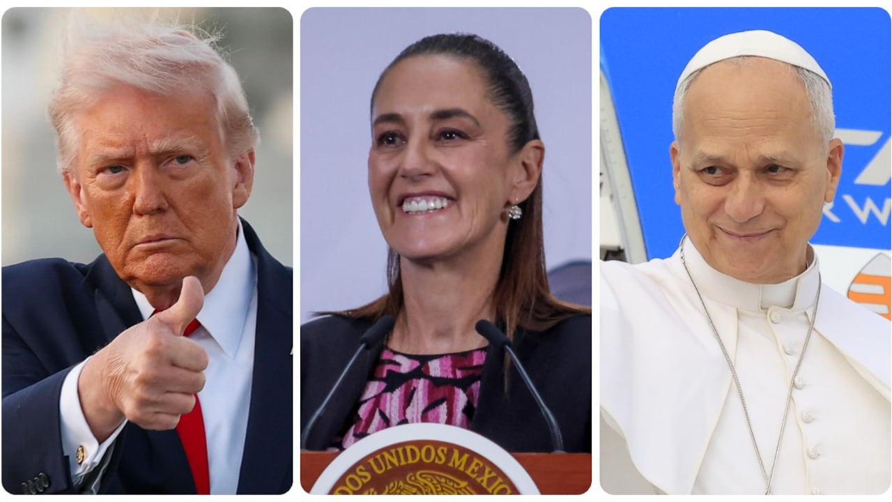 Donald Trump, Claudia Sheinabum y el Papa León XIV