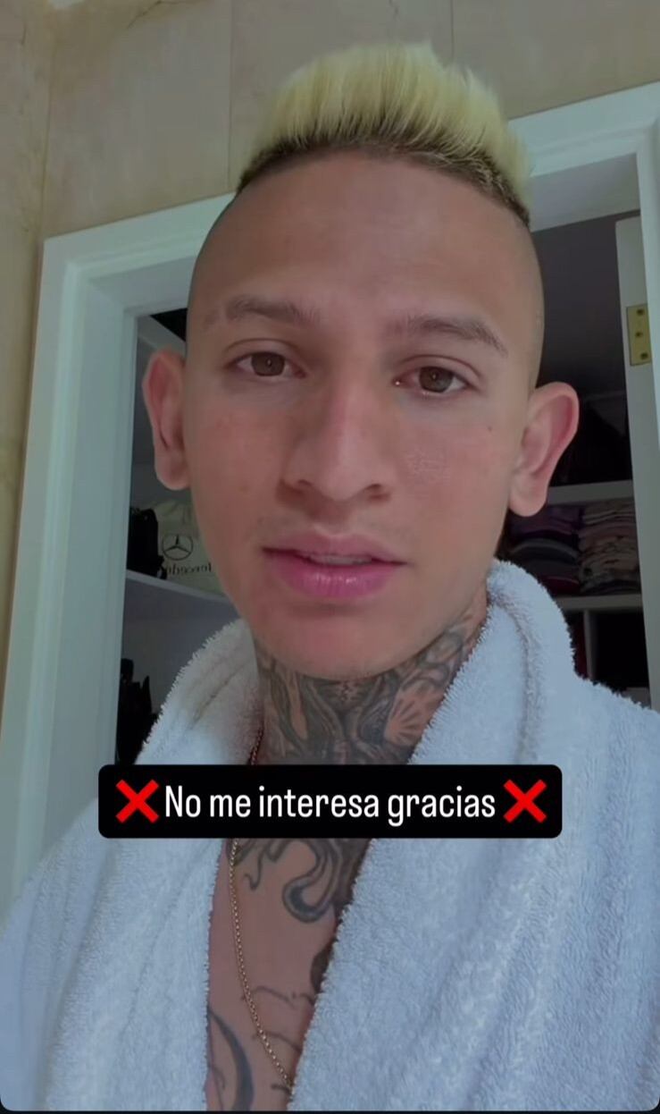 La Liendra expuso propuestas que ha recibido y que no aceptará.