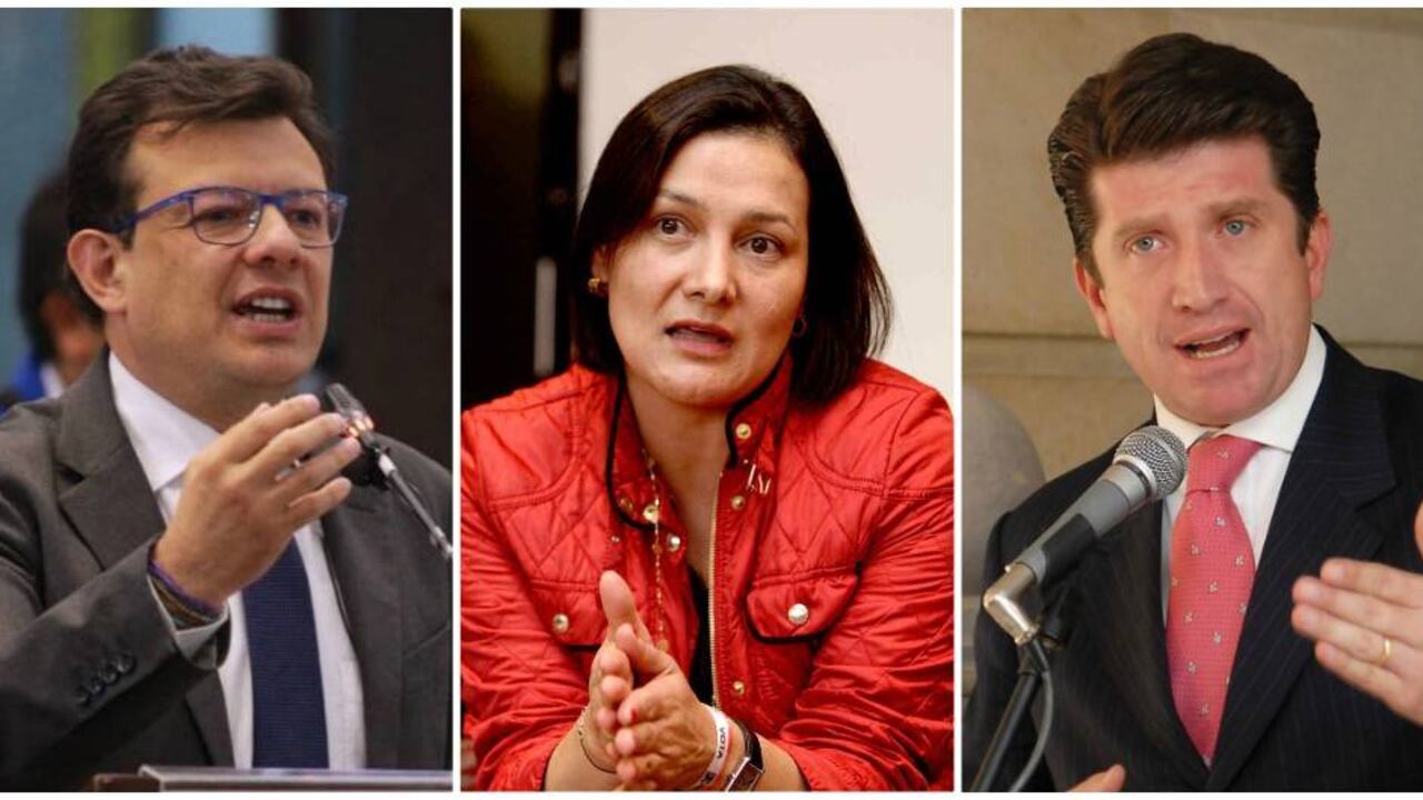 Hollman Morris, Ángela Garzón y Diego Molano.