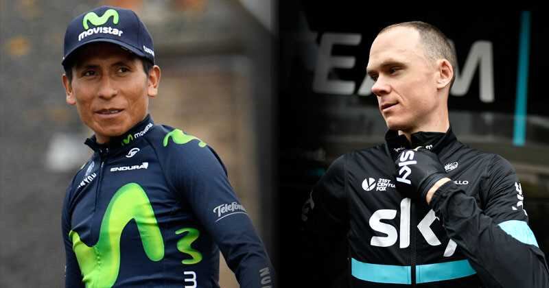 Nairo Quintana y Chris Froome.