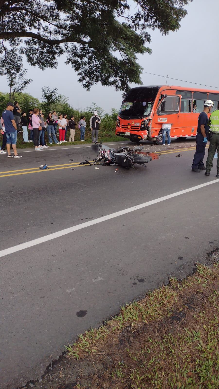 Accidente en La Virginia.