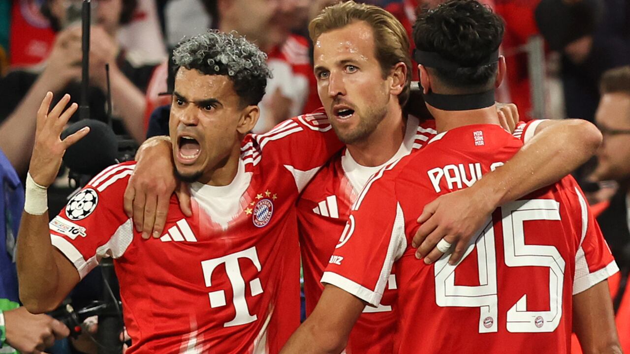 Harry Kane y Luis Díaz, compañeros en Bayern Múnich.