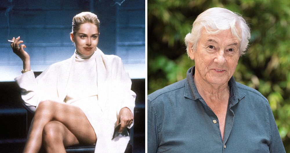 La escena del interrogatorio en que Catherine Tramell descruza las piernas y revela que no lleva ropa interior no estaba en el guion. El director, Paul Verhoeven, se ganó un bofetón de Sharon cuando supo que la había incluido.