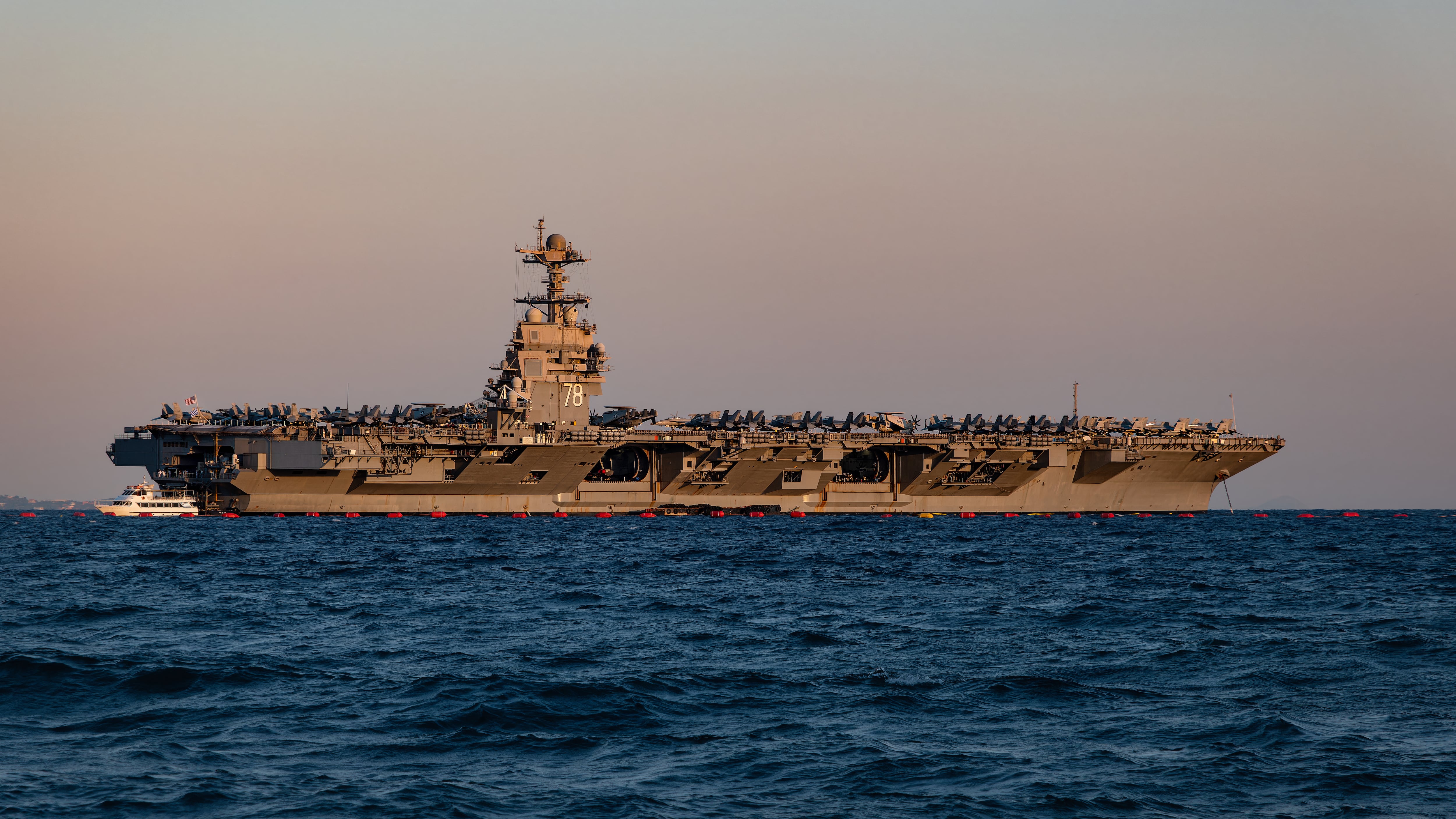 El portaviones USS Gerald R. Ford, considerado el más poderoso del mundo.