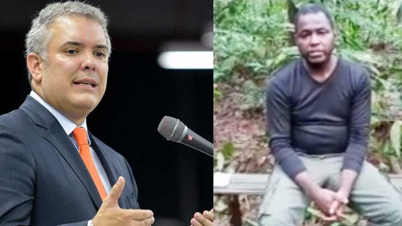 Presidente Iván Duque y Tulio Mosquera, excandidato a la alcaldía de Alto Baudó.