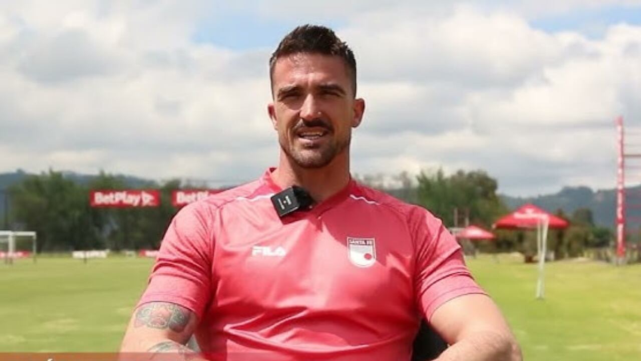 Andrés Mehring, portero de Santa Fe.