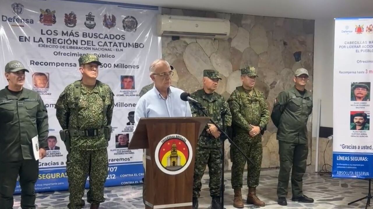El anuncio lo hizo el ministro de Defensa, Iván Velásquez, desde Cúcuta.