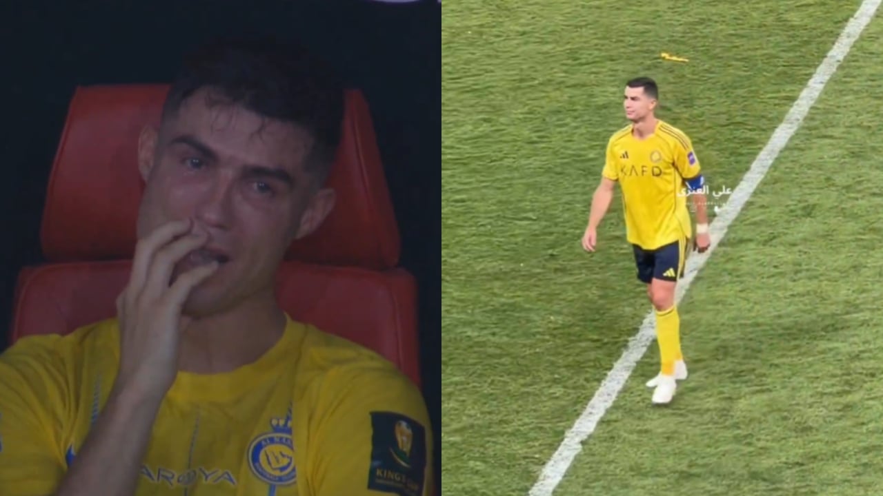 Cristiano Ronaldo, desconsolado tras derrota de Al Nassr en Champions Asiática: rompió en llanto - Semana