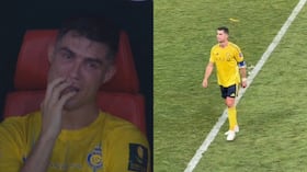 Cristiano Ronaldo tras perder la final de la Champions League.