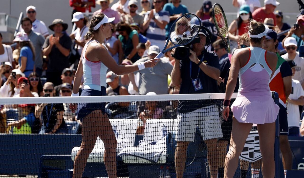 Al finalizar el partido Kostyuk le negó el habitual saludo con la mano a Victoria Azarenka
