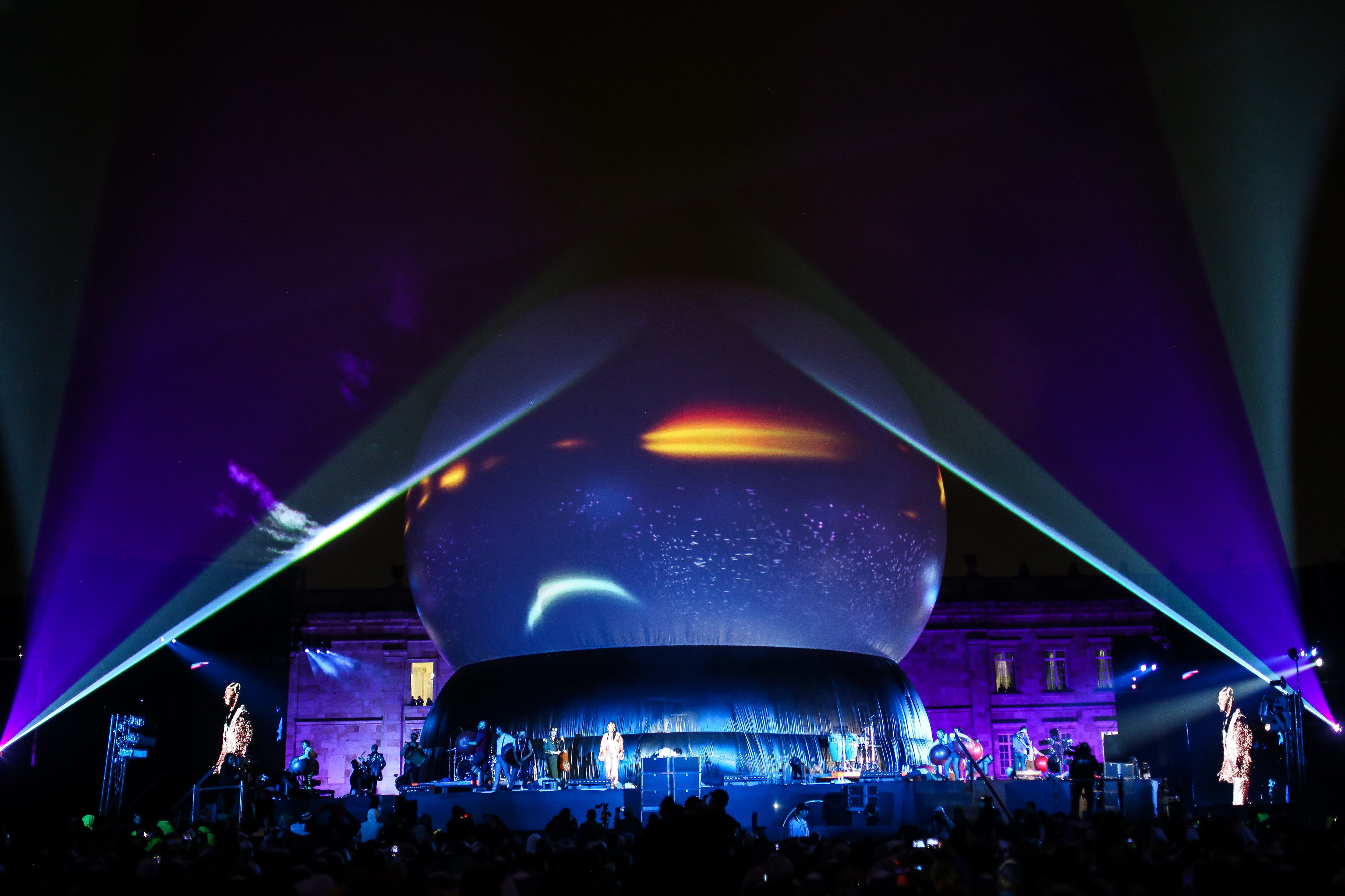 Show de luces en la Plaza de Bolívar