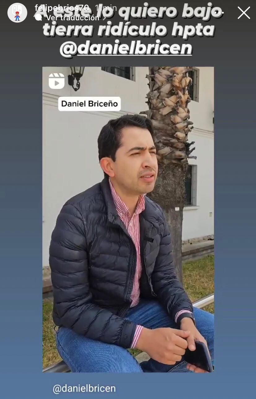 El tuitero denunció lo sucedido. Foto: Twitter @Danielbricen