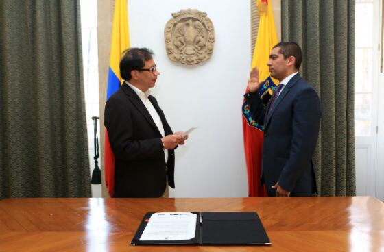 Gómez Castro junto a Gustavo Petro