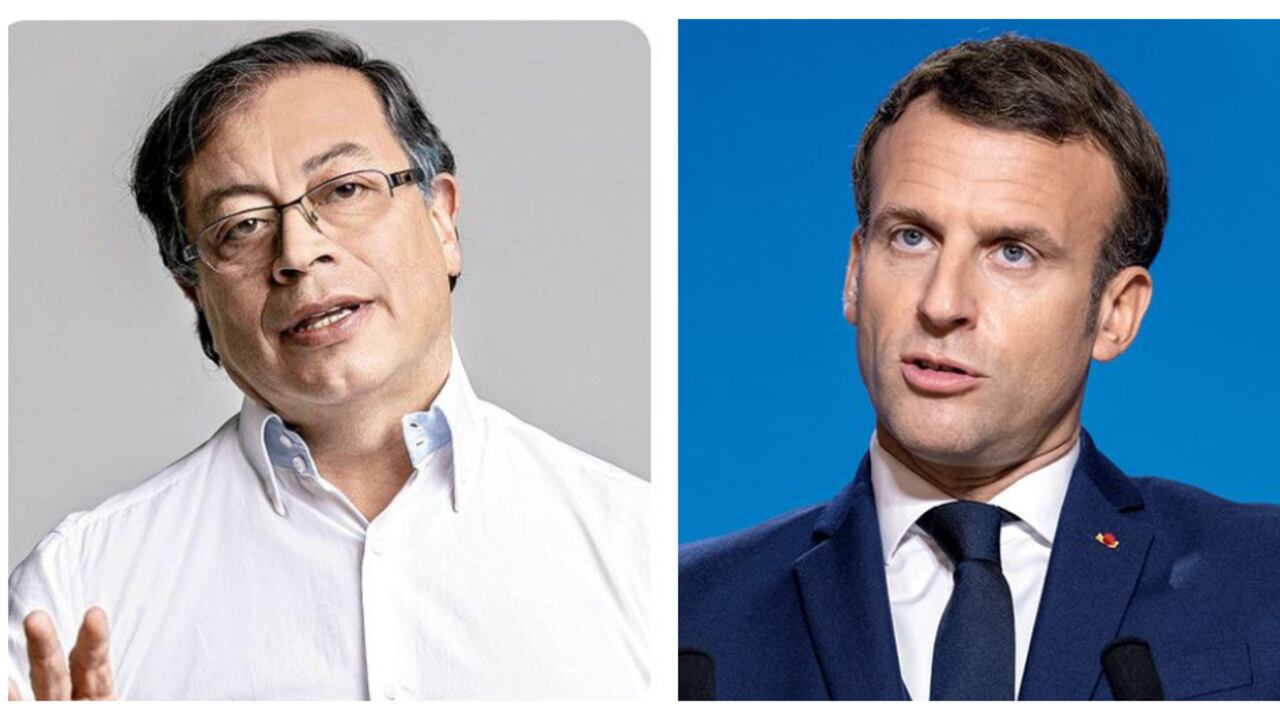 Gustavo Petro y Emmanuel Macron
