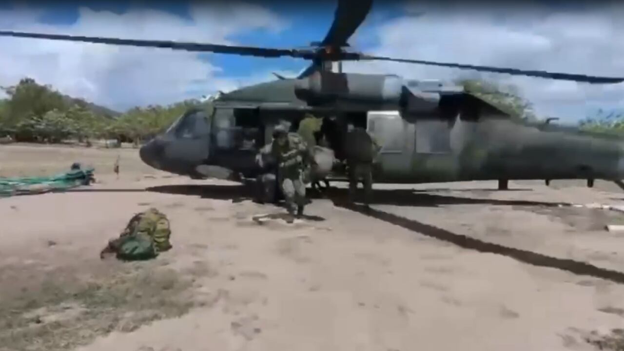 La operación se realizó de manera aérea.