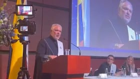 Iván Duque dio un discurso en el CESA.