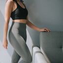 Mujer luego de hacer ejercicio.