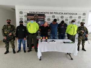 Captura de presuntos integrantes del Clan del Golfo en Antioquia.