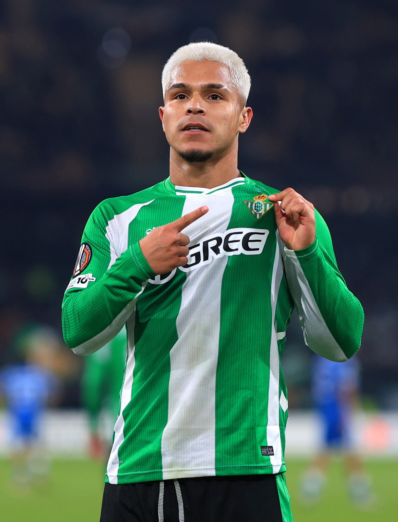 Juan Camilo Hernández tras marcar en Europa League