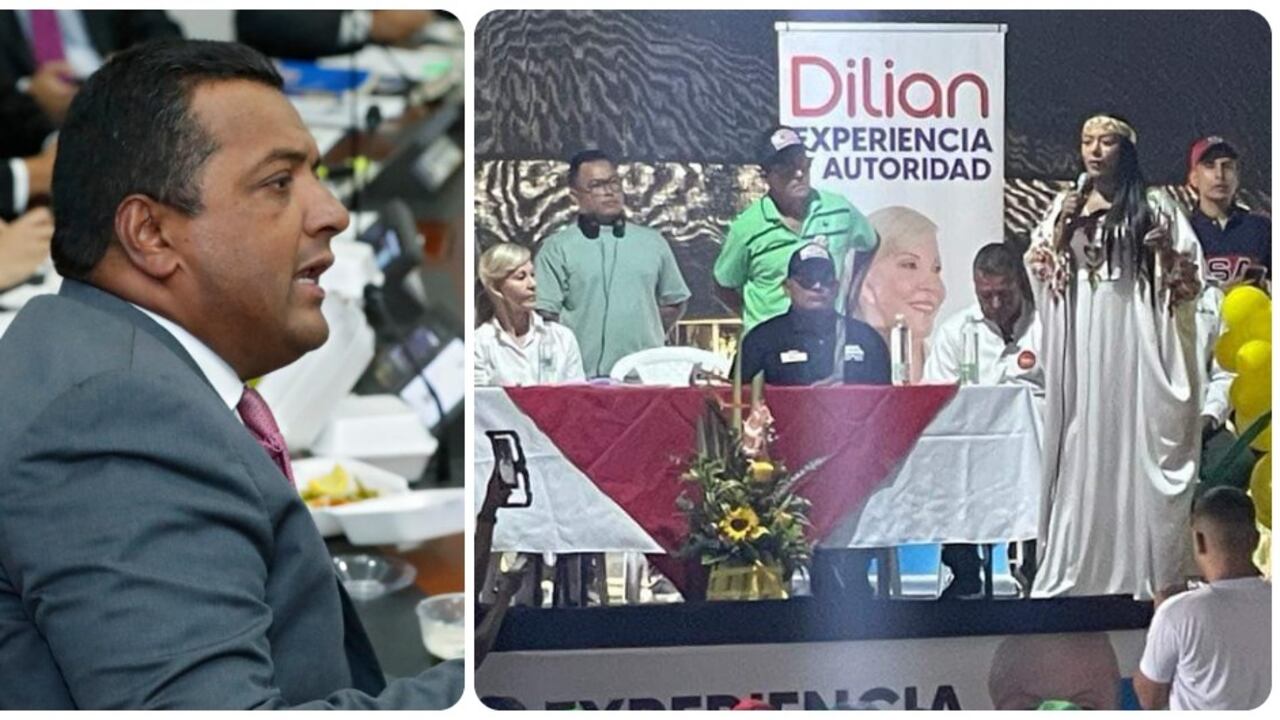 Víctor Salcedo y el apoyo del Partido Mais a Dilian Francisca Toro.