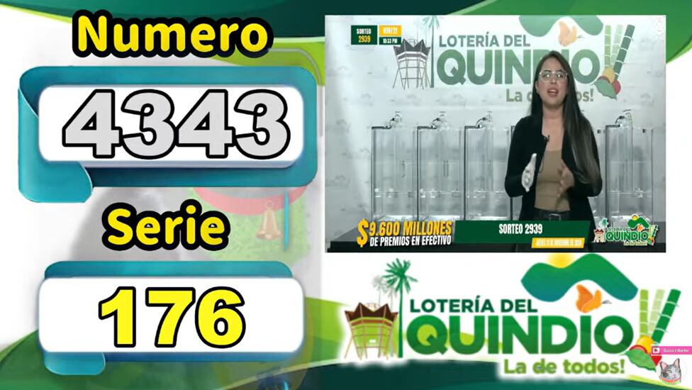 Estos son los resultados del sorteo más reciente de la Lotería del Quindío.