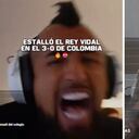 Arturo Vidal reaccionó en vivo al Colombia 4-0 Chile.