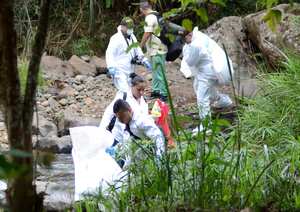 Vecinos del sector reportaron a las autoridades la presencia de dos costales que, al parecer, contenían cuerpos descuartizados.