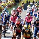 El colombiano Rigoberto Urán en la llegada de Carcassonne