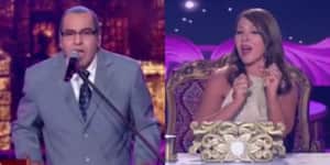 Amparo Grisales reacciona a la presentación de 'Yo me llamo Alci Acosta'.