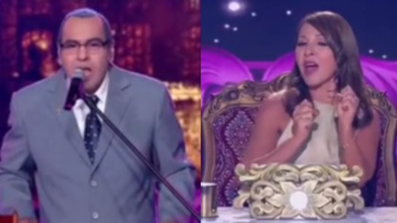 Amparo Grisales reacciona a la presentación de 'Yo me llamo Alci Acosta'.