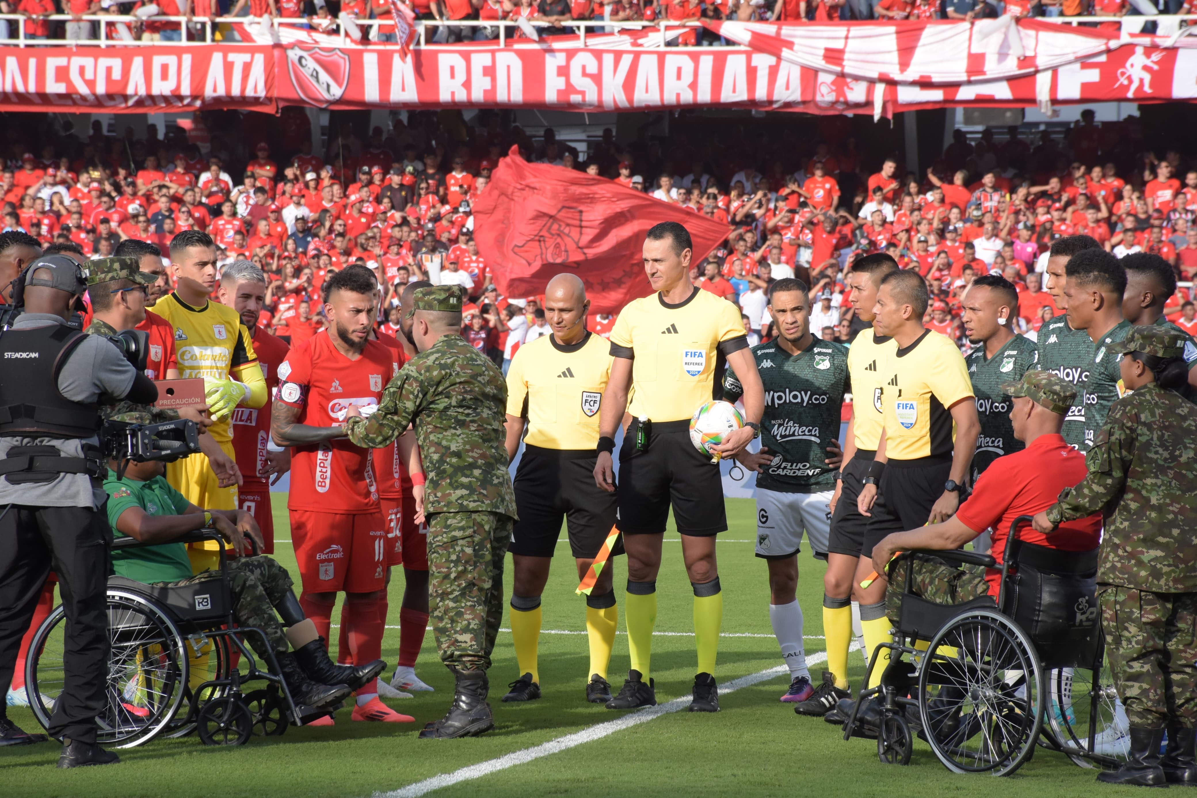 Imagen del clásico vallecaucano entre América de Cali y Deportivo Cali, por la fecha 16 de la Liga colombiana.