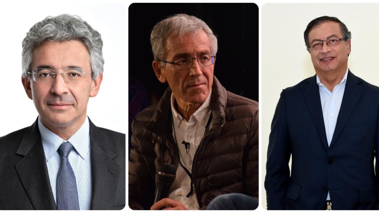 Enrique Gómez, Francisco De Roux y Gustavo Petro.