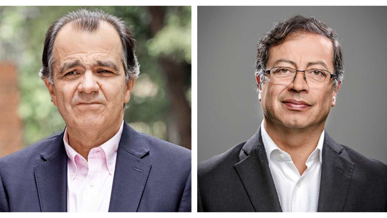 Óscar Iván Zuluaga y Gustavo Petro.