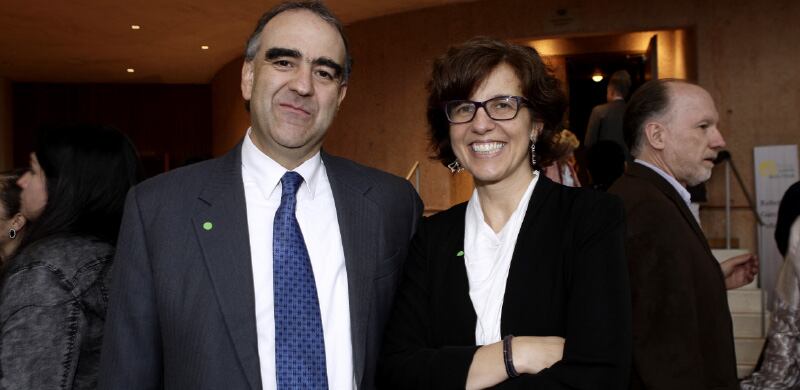 Fidel Cano y Juanita León.