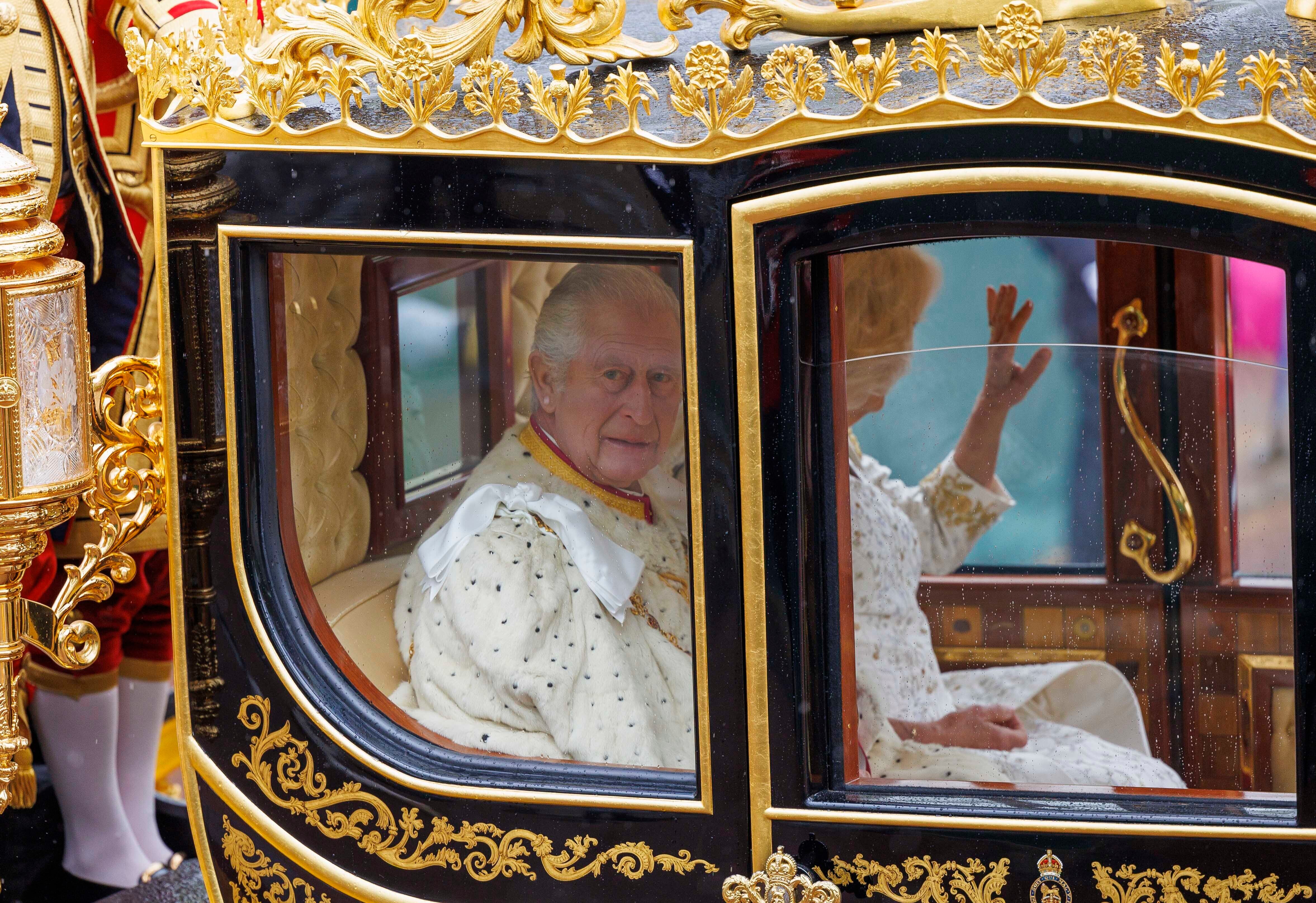 El rey Carlos III de Gran Bretaña y Camila