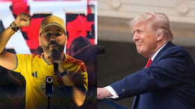Abelardo de la Espriella y Donald Trump.