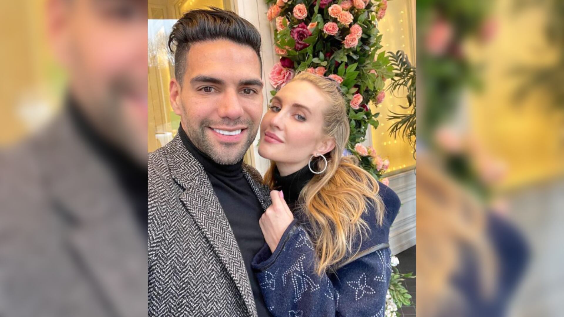 Falcao Garcia y su esposa la cantante Lorelei Tarón