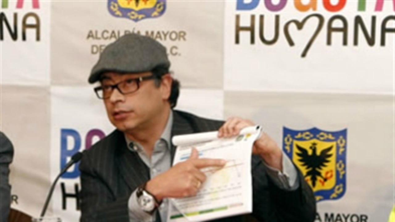 Alcalde de Bogotá, Gustavo Petro.