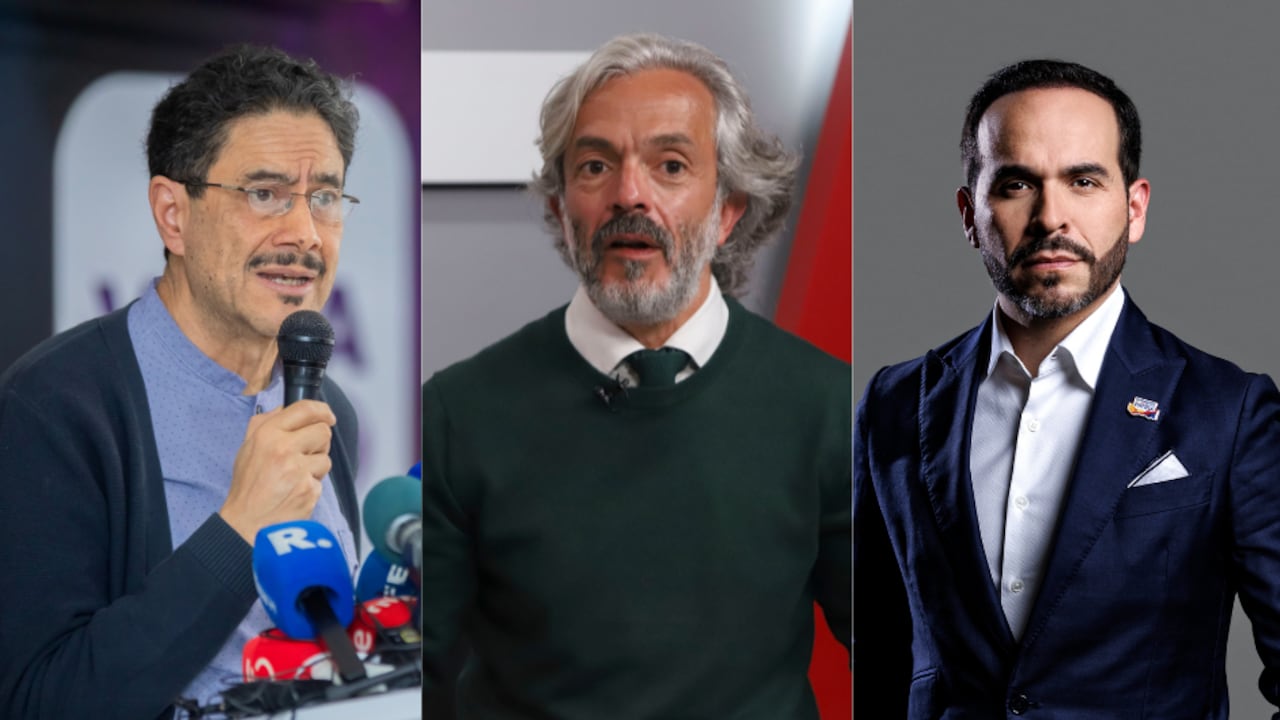 Iván Cepeda, Juan Daniel Oviedo y Abelardo de la Espriella.