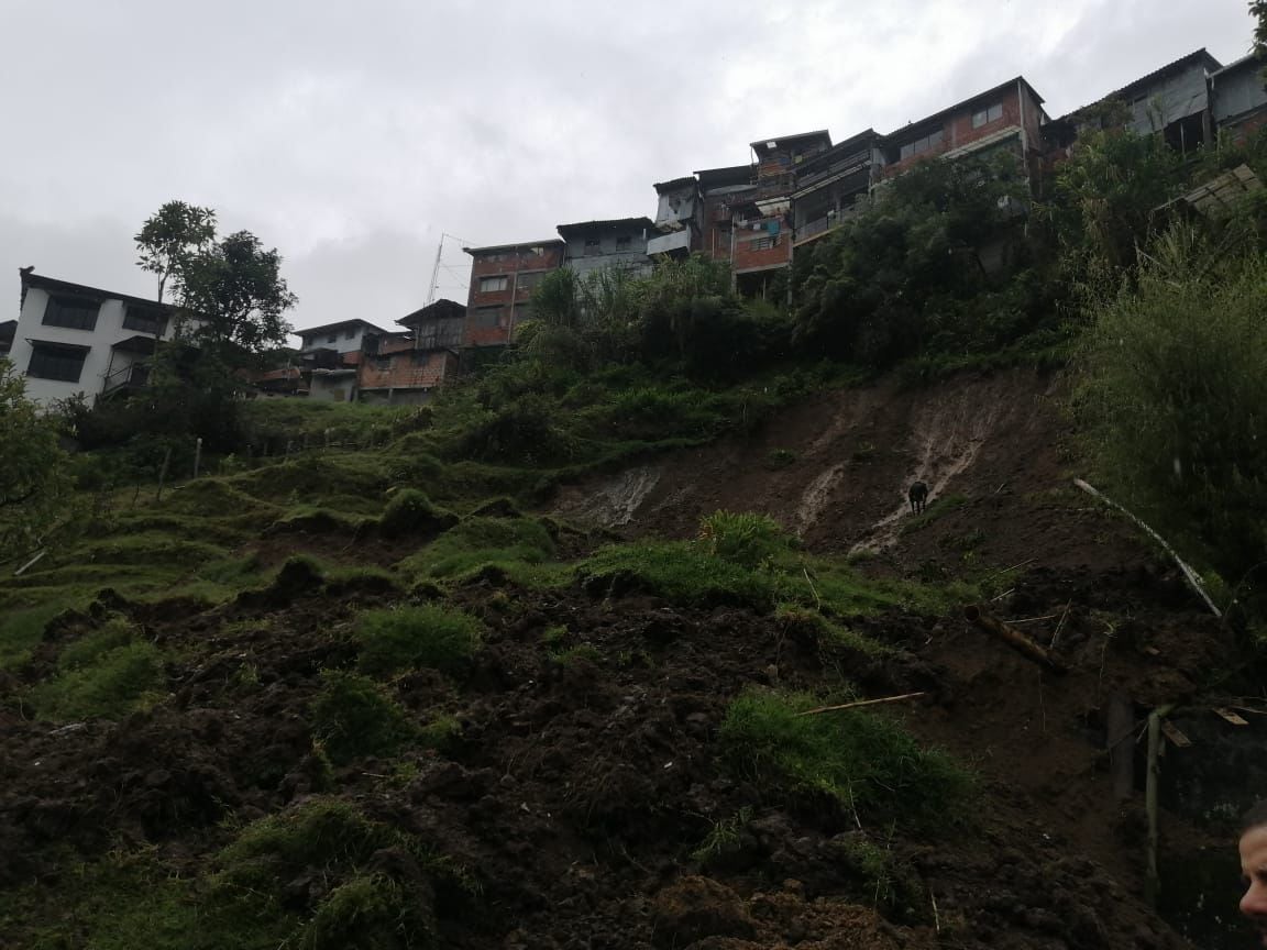 Algunas viviendas fueron evacuadas de manera preventiva en Aranzazu