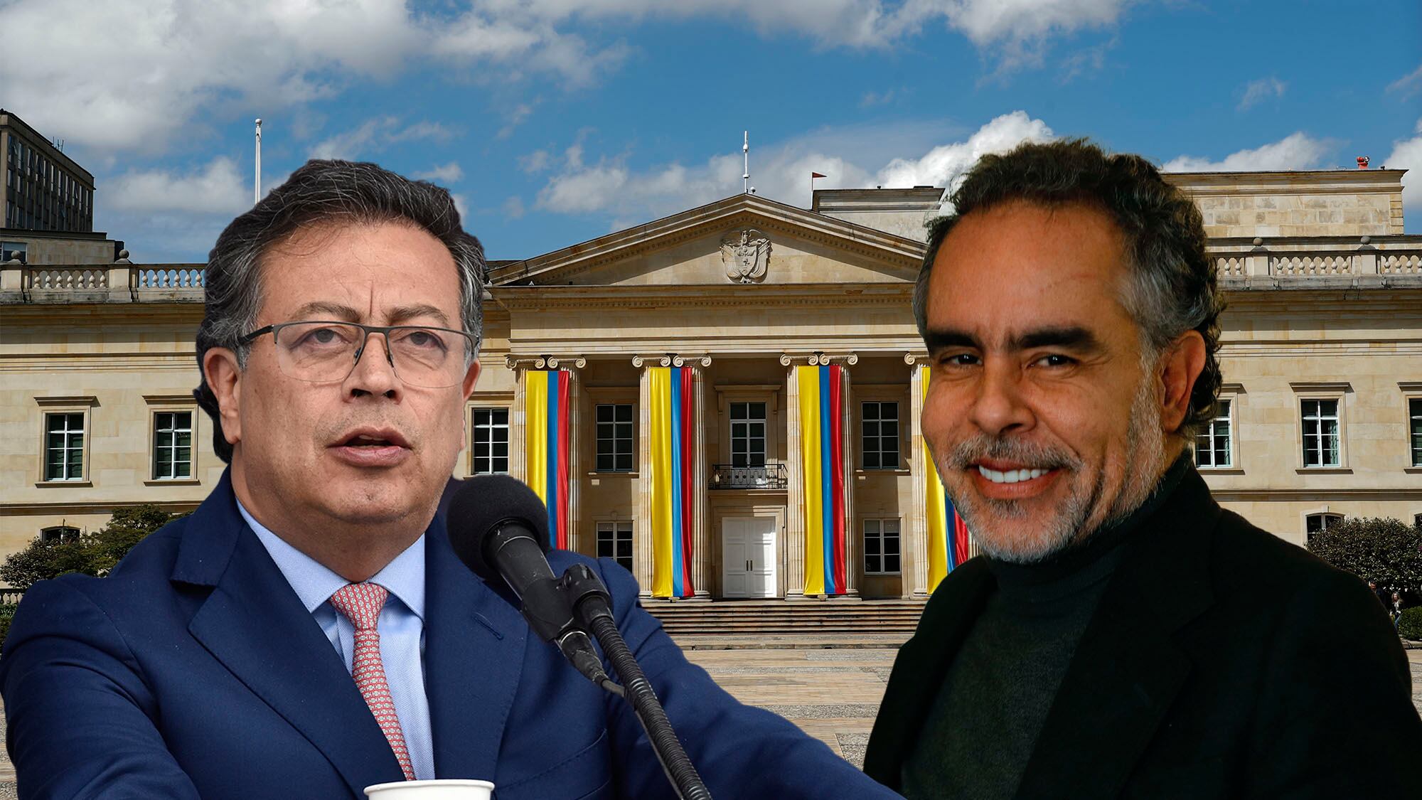 Gustavo Petro Armando Benedetti. Casa Nariño