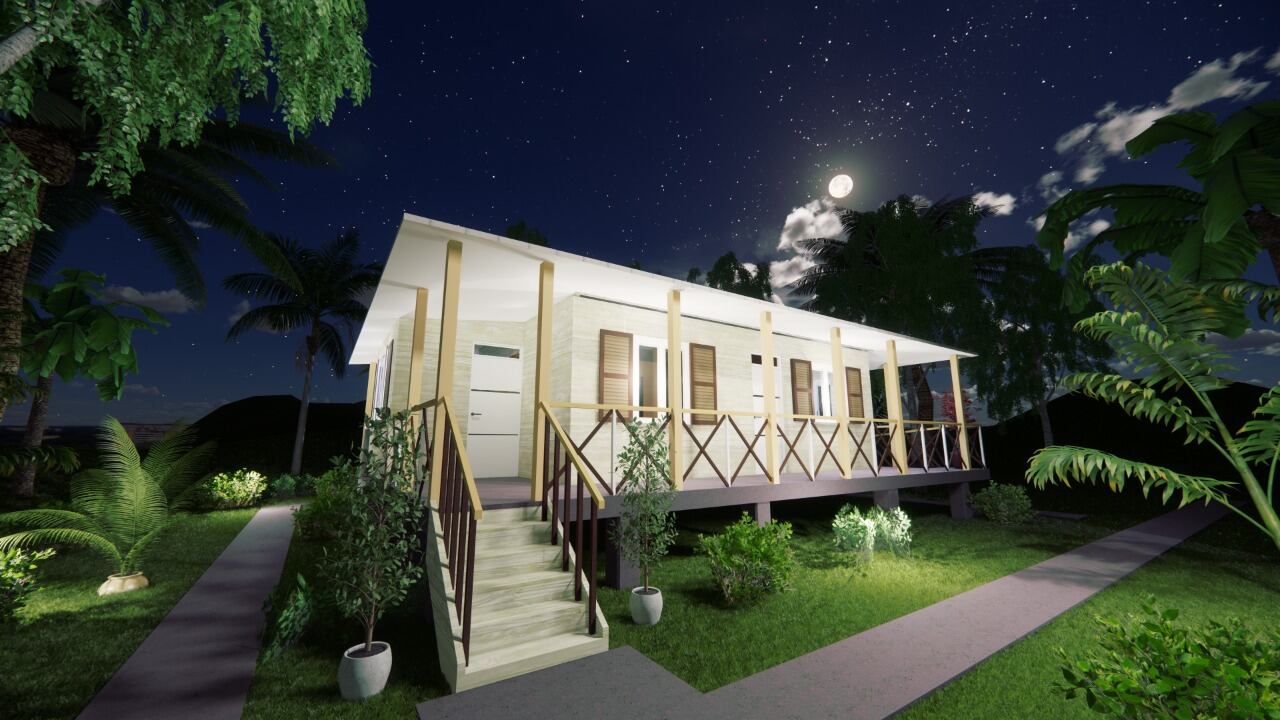 Huracán Iota. Providencia con vivienda nueva