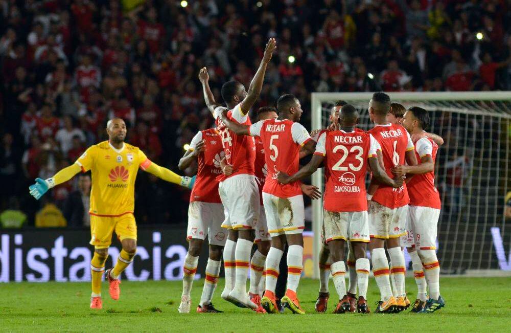 Santa Fe se enfrentará con Millonarios o América en la gran final.Foto: Diana Rey Melo.