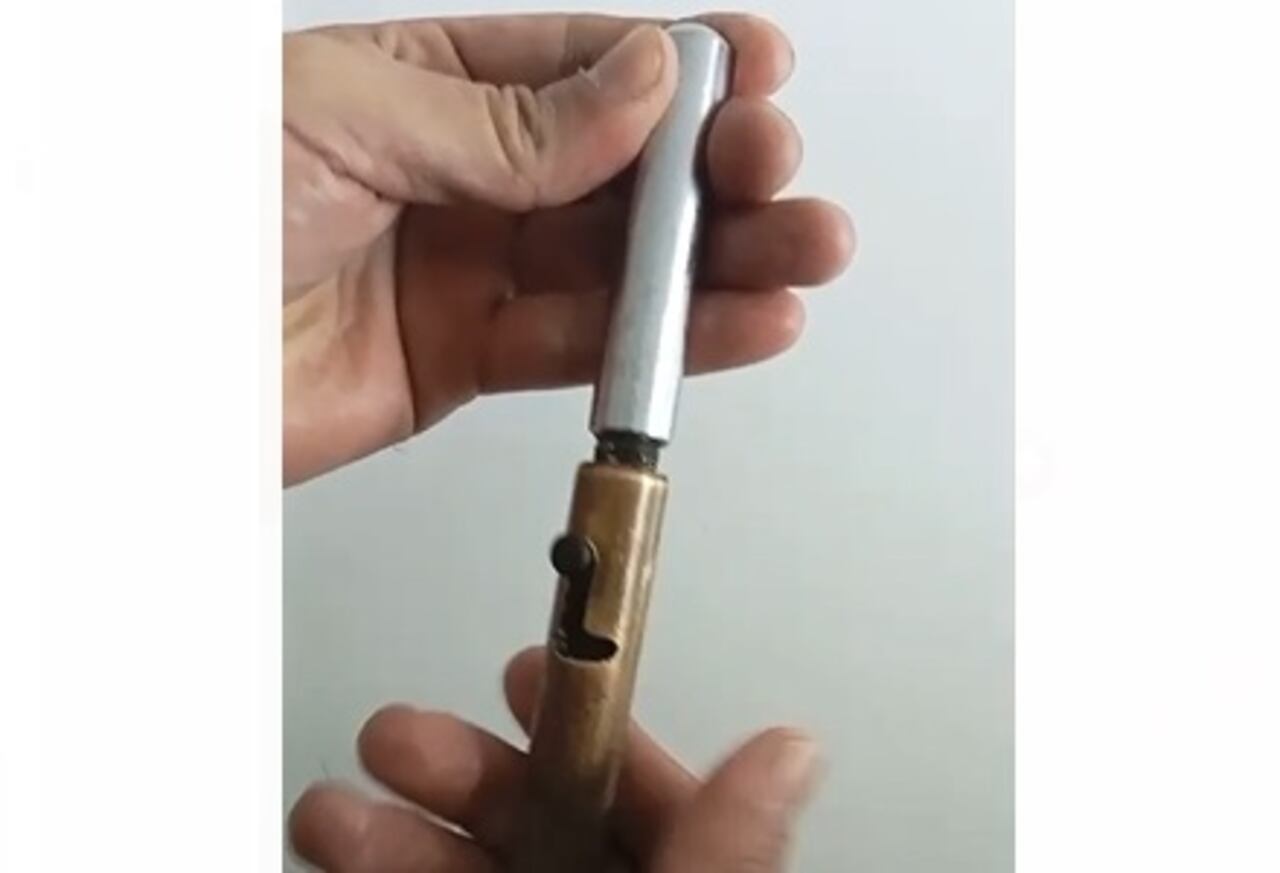 Arma artesanal incautada en Cali