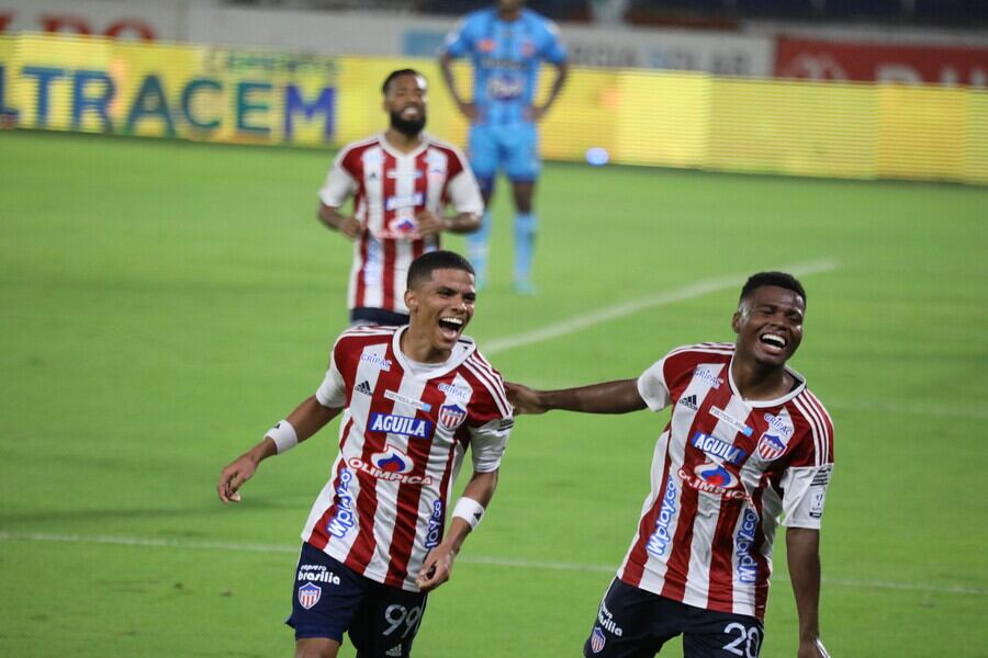 Deiber Caicedo marcó triplete para el Junior.