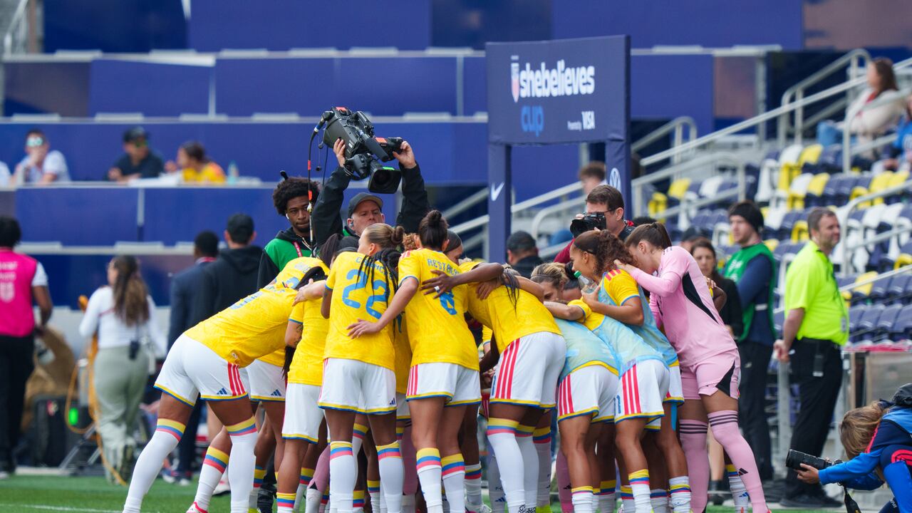 Plantel de la Selección Colombia Femenina en la SheBelieves Cup 2026.